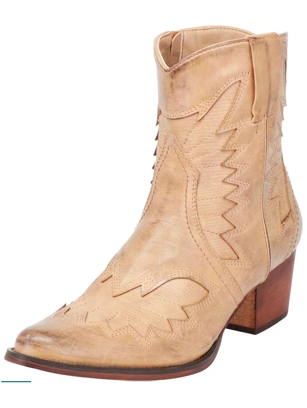 CAMBRIDGE Select Women's Western Leather Ankle Boots sz 8 NIB